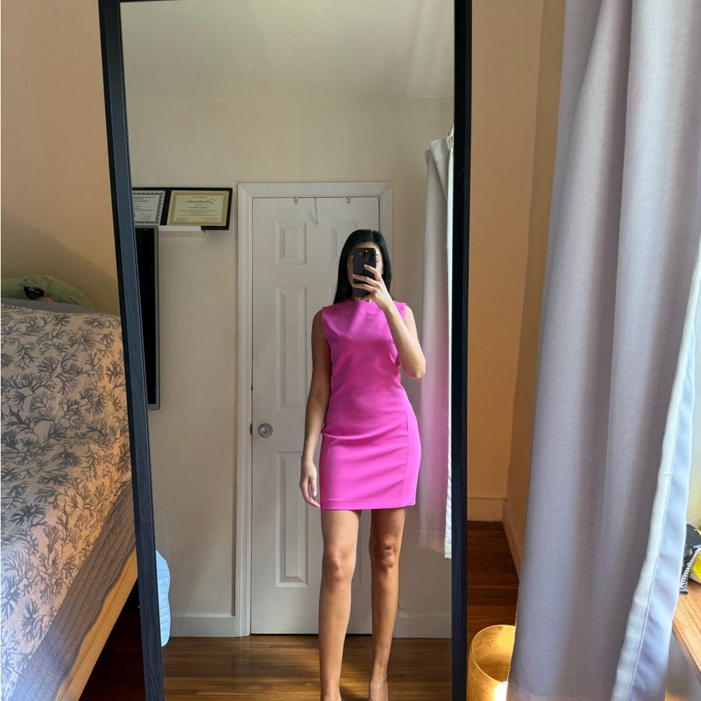 Zara Vibrant Pink Mini Dress